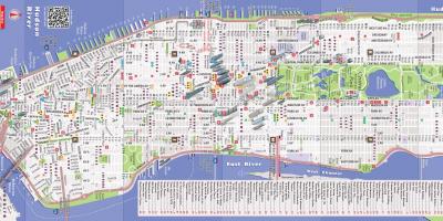 Mapa detalhado de Manhattan ny