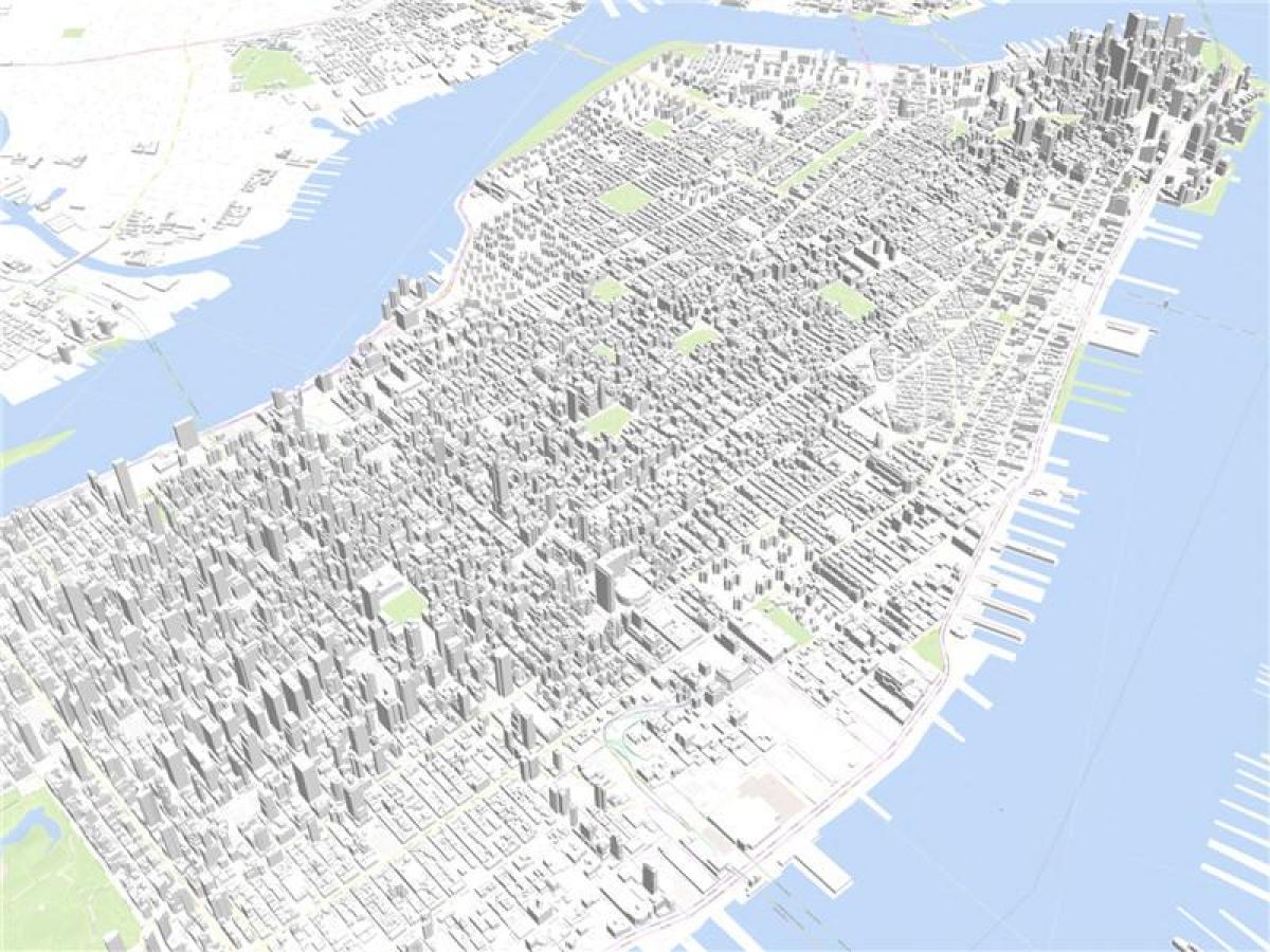 Manhattan mapa 3d