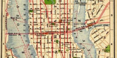 Mapa do antigo Manhattan