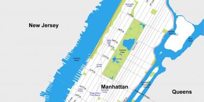 Cidade de Manhattan mapa para impressão