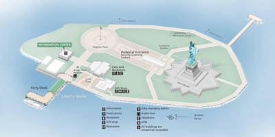 Mapa da estátua da liberdade