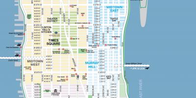 Livre printable mapa de Manhattan, NYC