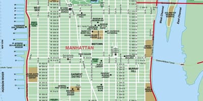 Manhattan estradas mapa