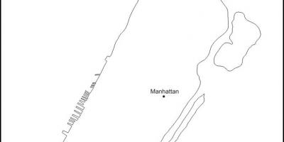 Mapa em branco de Manhattan