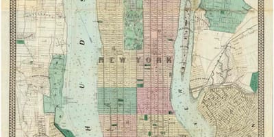 O histórico de Manhattan mapas