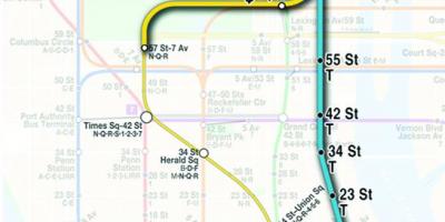 Mapa da segunda avenida de metrô